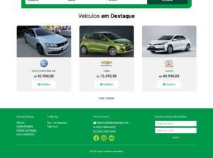 Site para Garagens de Veículos